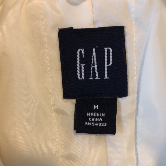 GAP Coat Jacket SZ M Pea Coat Cream - Picture 4 of 9